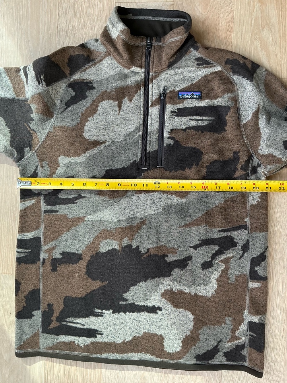 PATAGONIA Better Sweater 1/4 ZIP Kansas Sky Classic Tan Men’s Size Medium NWT! - Picture 11 of 11
